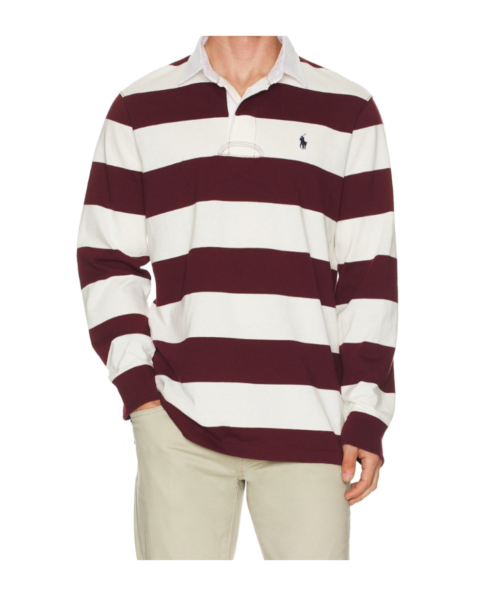 Polo Ralph Lauren Logo-embroidered Striped Cotton-jersey Polo Shirt In White