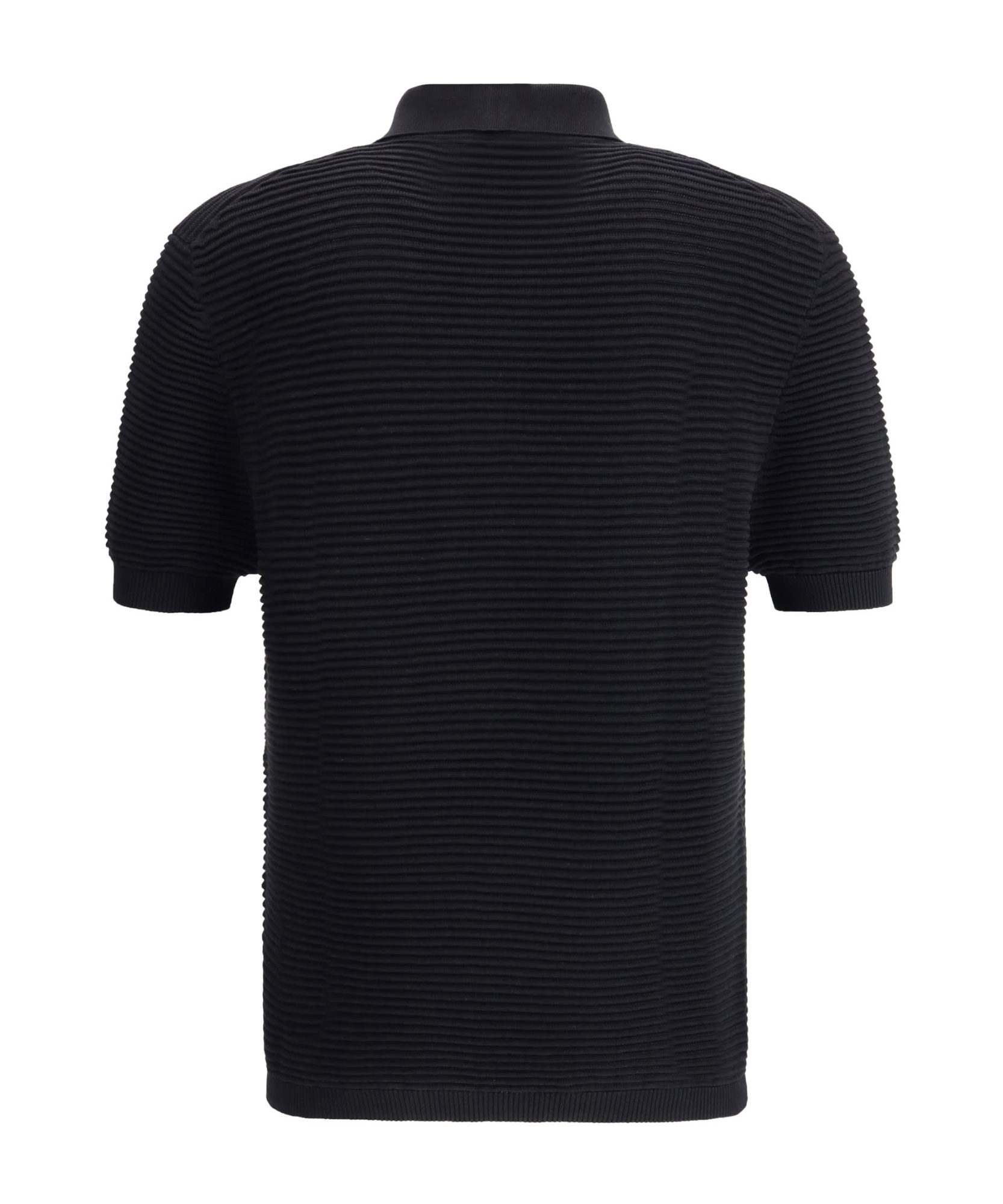 Shop Kiton Short-sleeved Polo Shirt In Black
