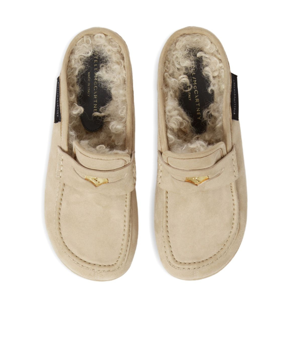 Stella Mccartney Sneak-elyse Platform Loafer Slippers In Brown
