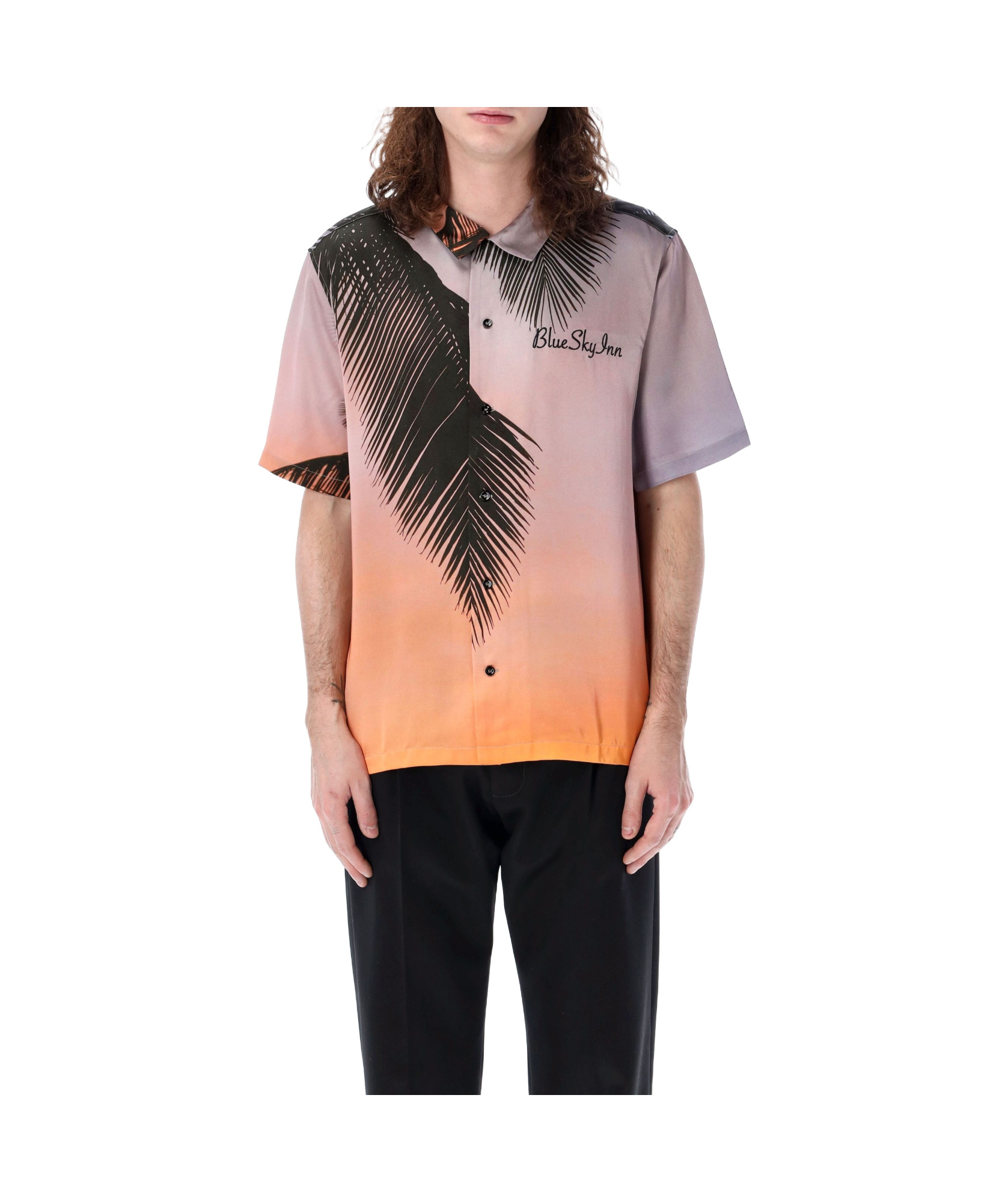Blue Sky Inn Golden Hour Logo-print Shirt In Black