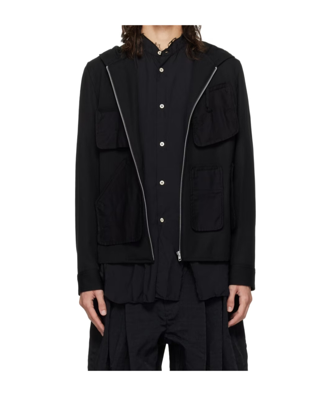 Comme Des Garçons Long Sleeve Hooded Jacket