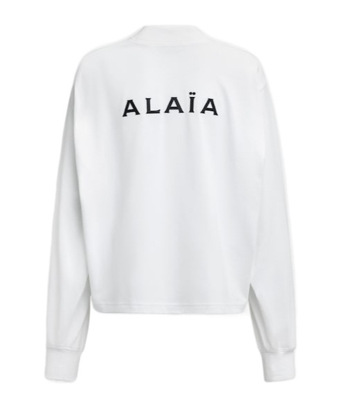 Alaïa Long-sleeved T-shirt In White