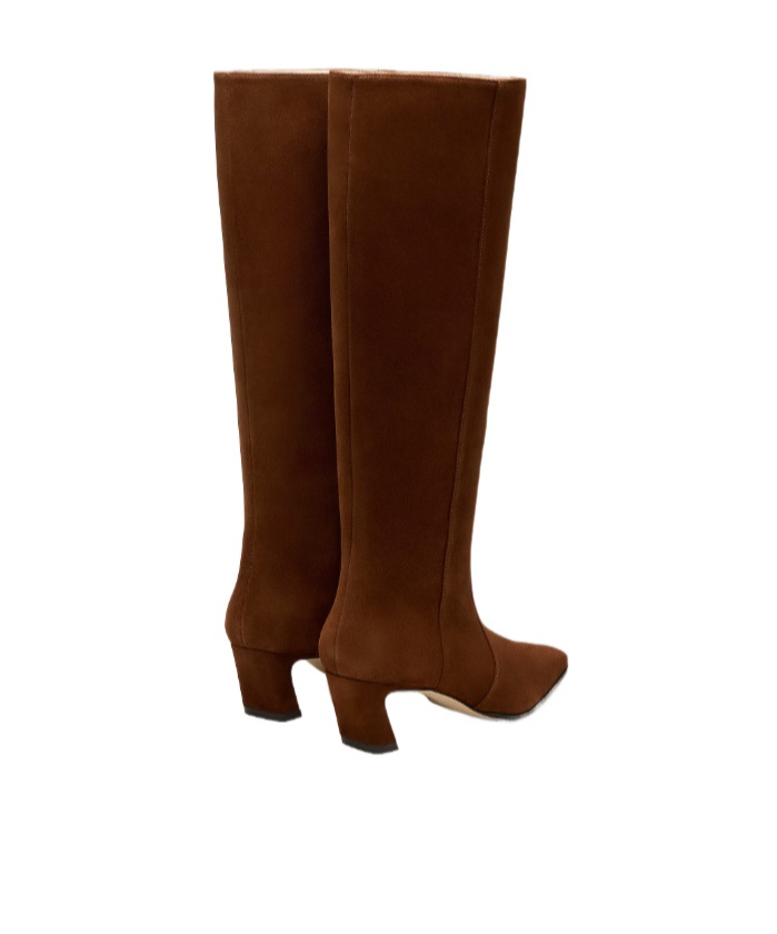 Stuart Weitzman Stassie 60 Suede Knee-high Boots In Brown