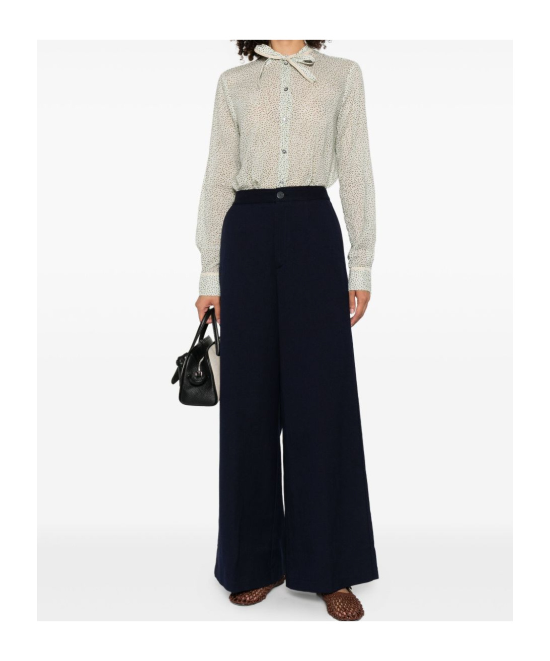 Forte Forte Satin Trousers In Black