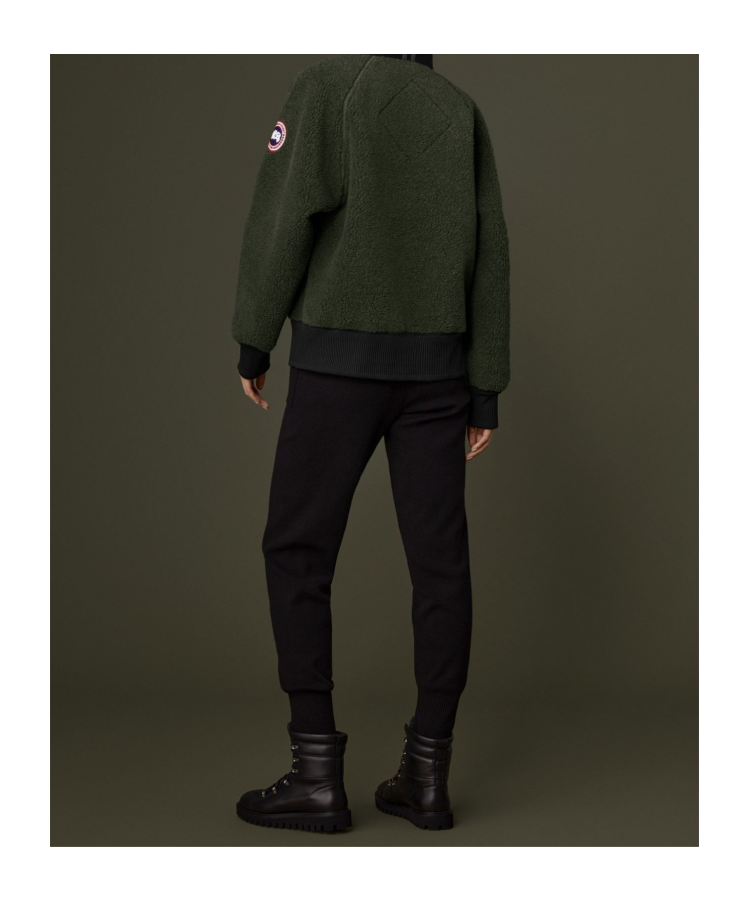 Shop Canada Goose Oversized Wool Hoodie In Black