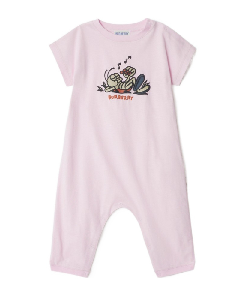 Burberry Ladybug-print Romper In Purple