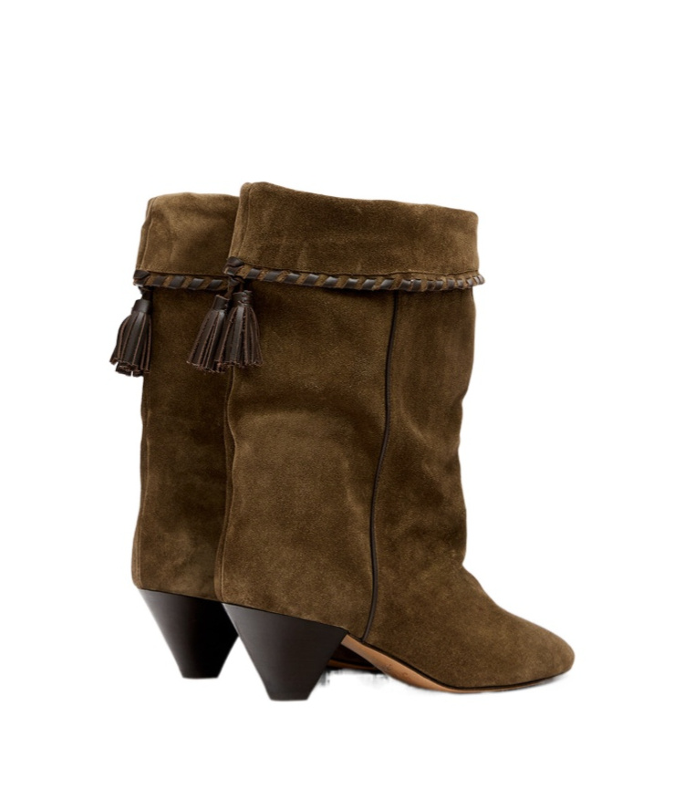 Isabel Marant Dalby Tassel Detailed Boots In Brown