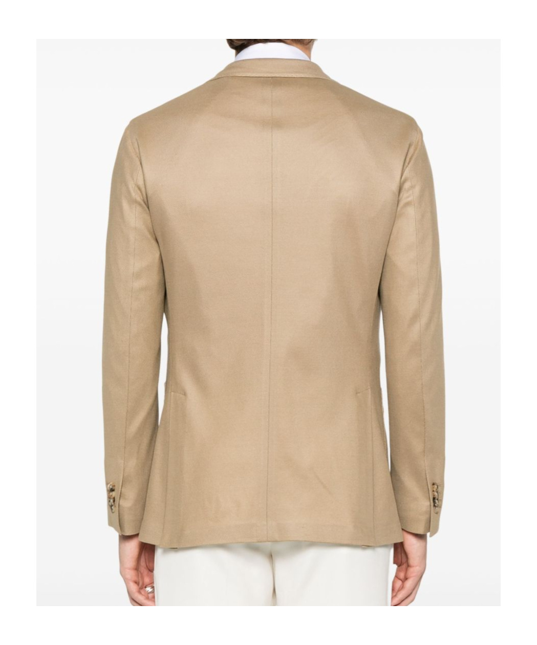 Boglioli Light Brown Cotton Blazer In Nude