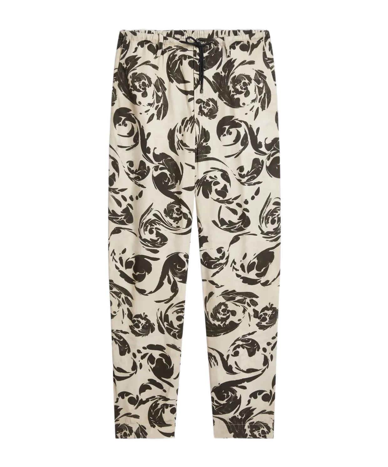 Dries Van Noten Printed Trousers In Nude