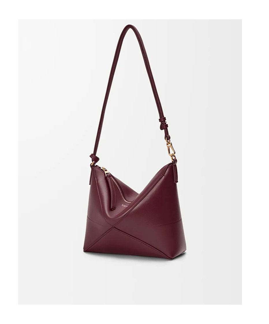 Loewe Puzzle Fold Shoulder Bag In Red