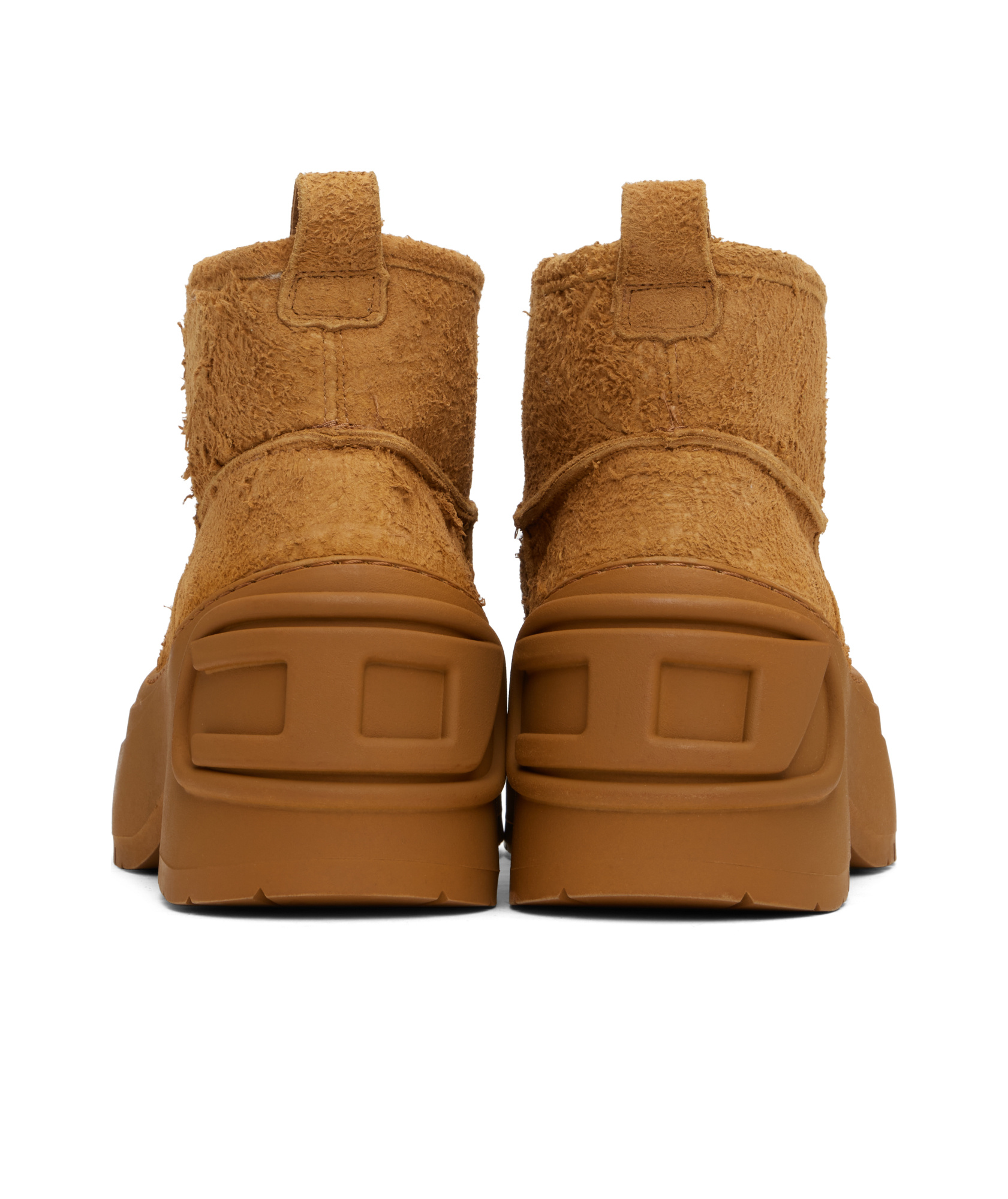 Diesel Tan D-donald Montone Chelsea Boots In Brown