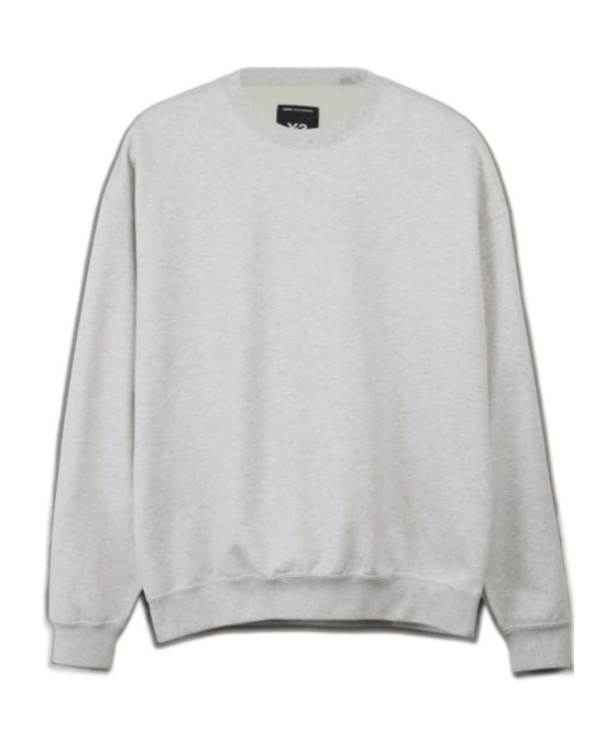 Y-3 Brushed Terry Crewneck Sweatshirt In White