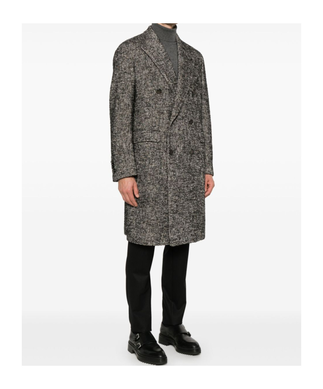 Tagliatore Double-breasted Coat In Black