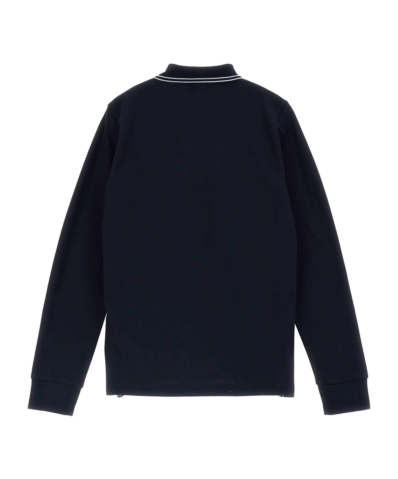 Stone Island Long-sleeved Polo Shirt In Blue