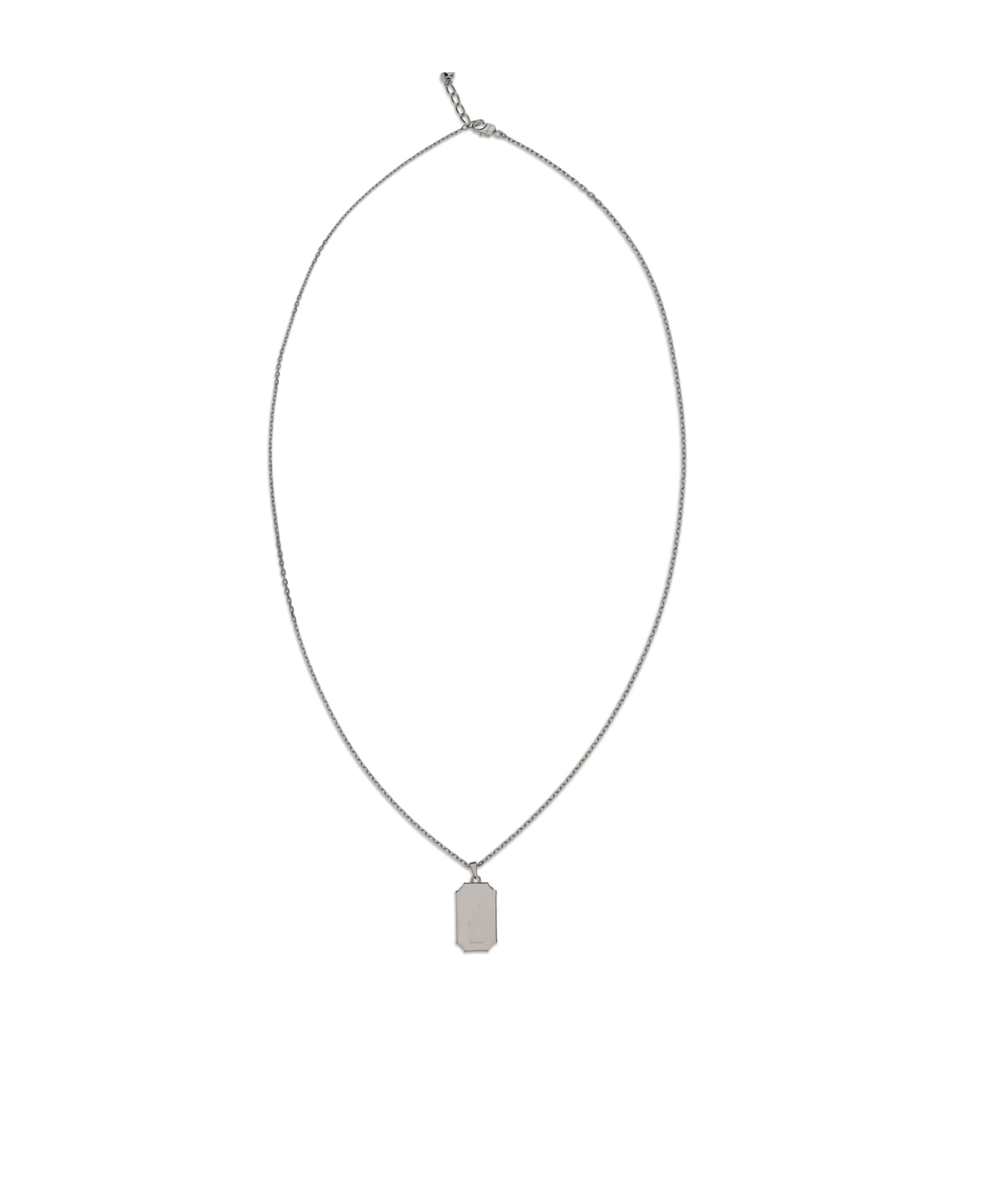 Alexander Mcqueen Dapper Pend.necklace In Gray