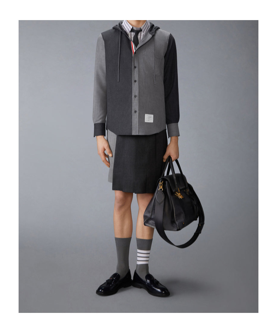 Thom Browne Hooded Shirt Jacket