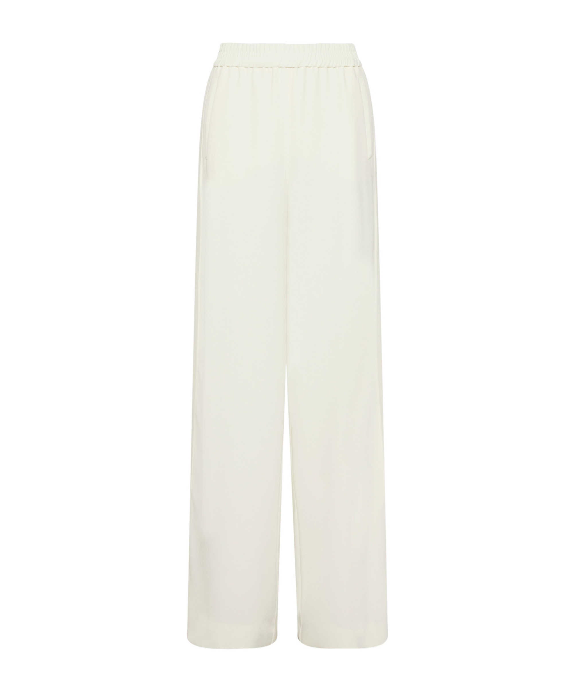 Marella Envers Satin Trousers - Wool White In White