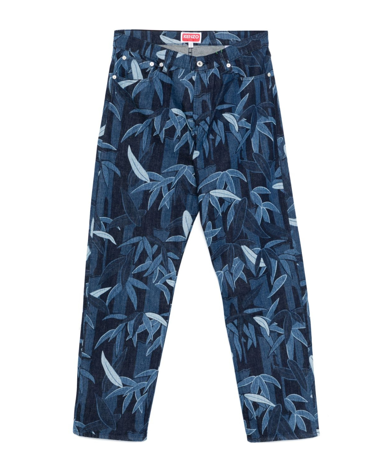 Kenzo Hawaiian Jeans In Blue