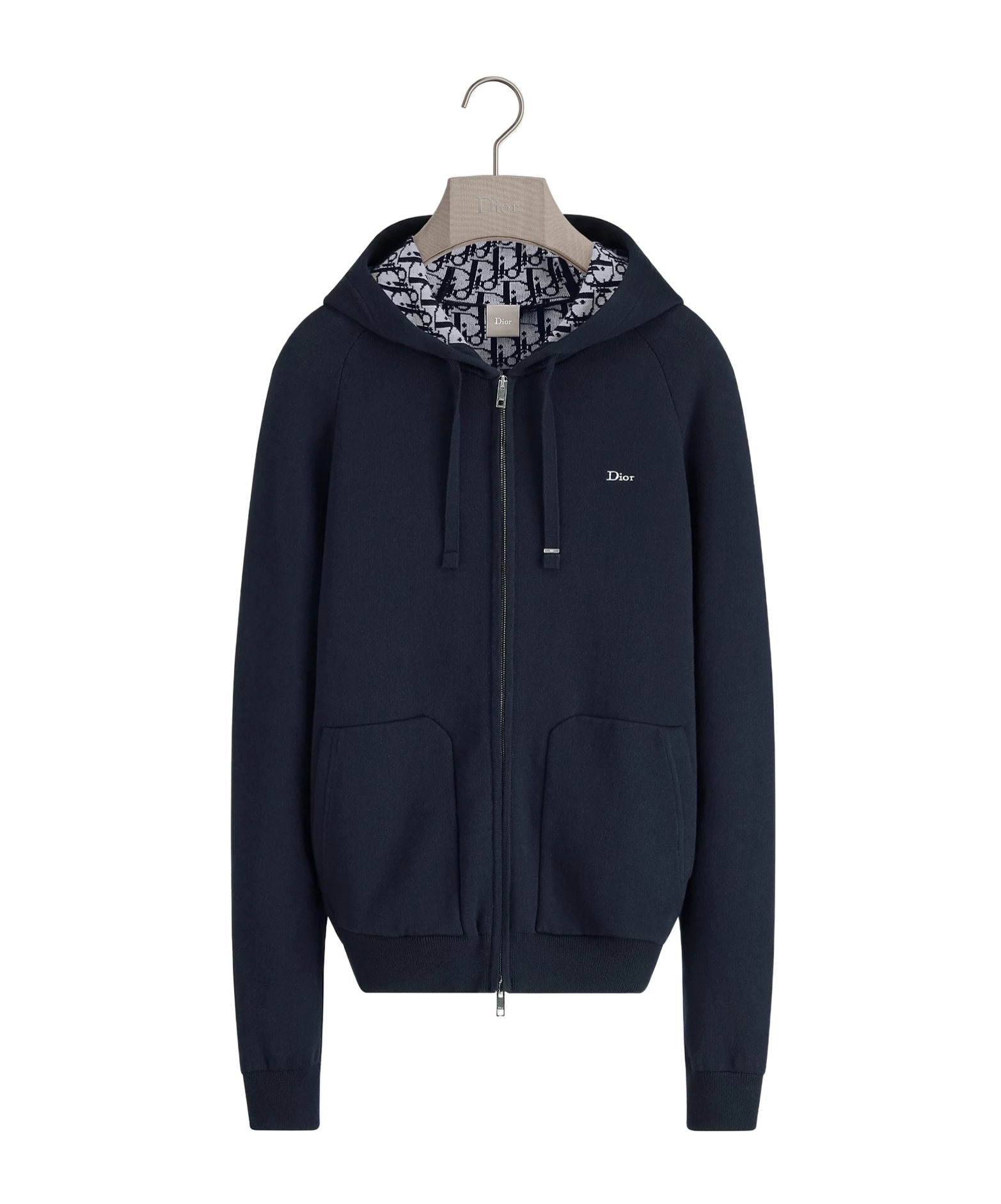 Dior Hooded Sweatshirt, Comfortable Fit In Blue