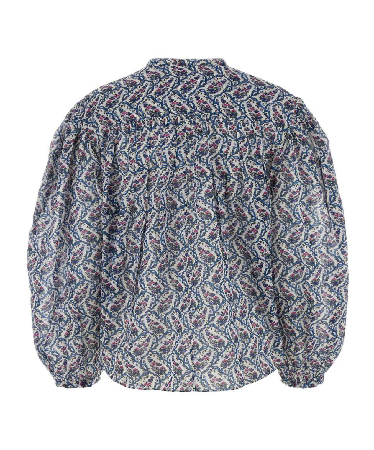 Isabel Marant Étoile Organic Cotton Semi-sheer Shirt In Gray