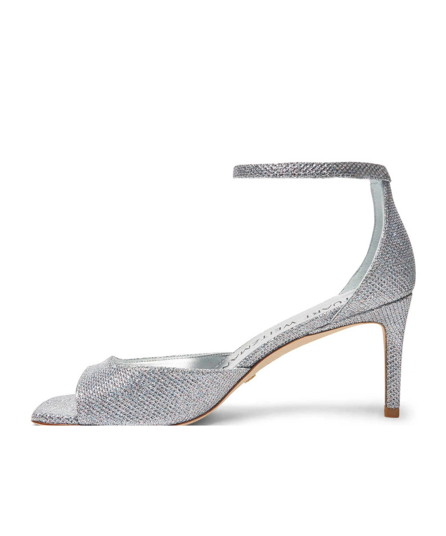 Stuart Weitzman Nudissia 75 High-heeled Sandals In Gray