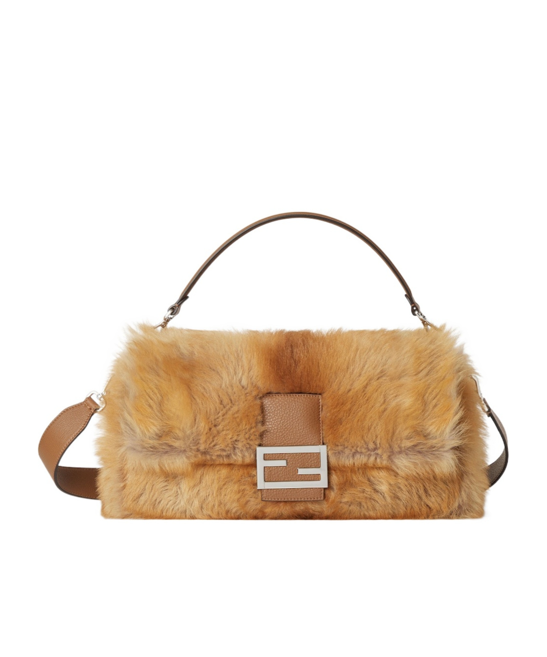 Fendi Flap Shoulder Bag In Brown