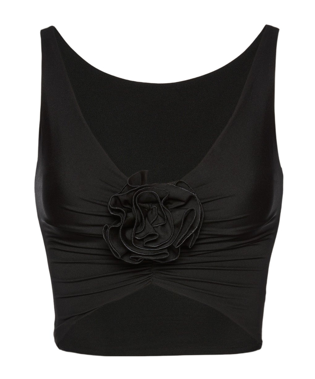 Magda Butrym Swim Bra Floral Embellishment In Black