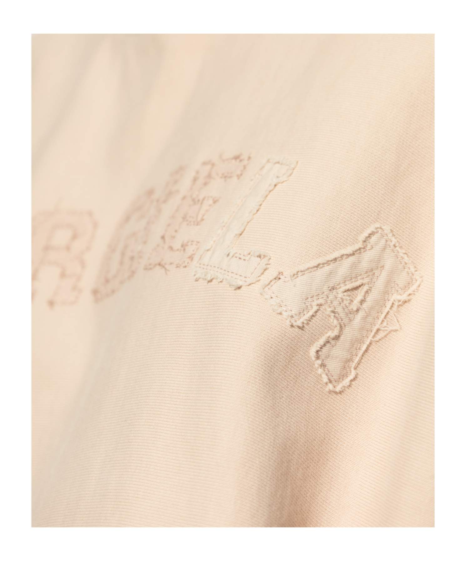 Maison Margiela Cotton Sweatshirt With Hood And Ribbed Cuffs In Nude
