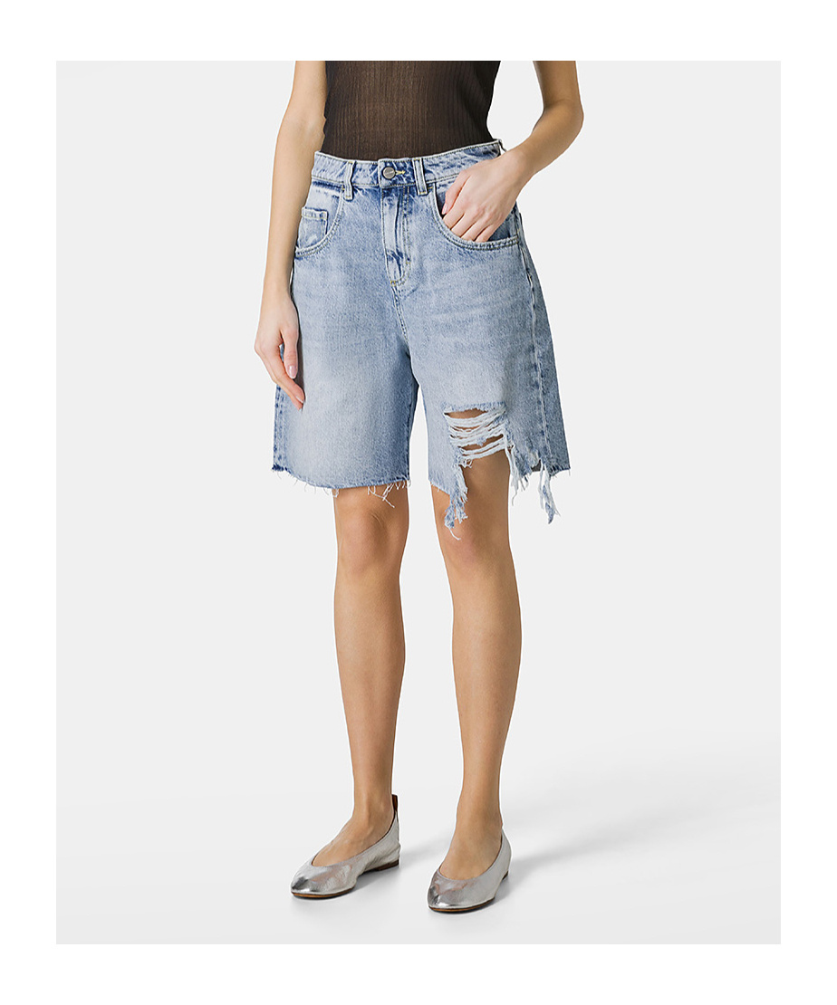 ICON DENIM ICON DENIM LEA WIDE LEG DENIM SHORTS