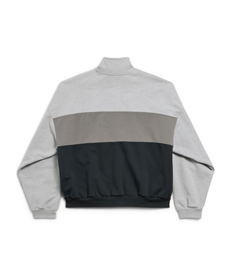 Balenciaga Men's Unity Sport Zip-up Jacket In Heather Grey In Grey