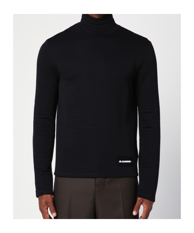 Jil Sander Padded Sweatshirt In Black