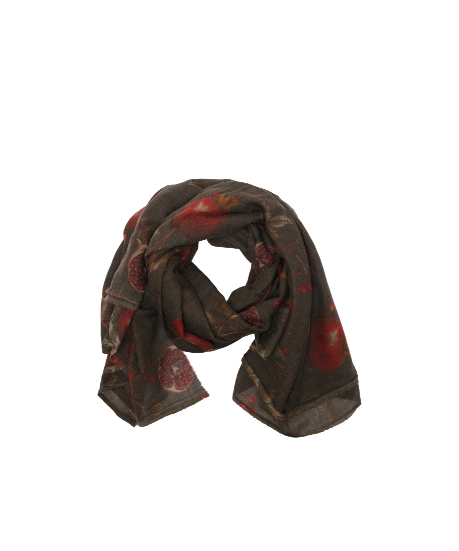 Uma Wang Pomegranate Pattern Scarf In Black