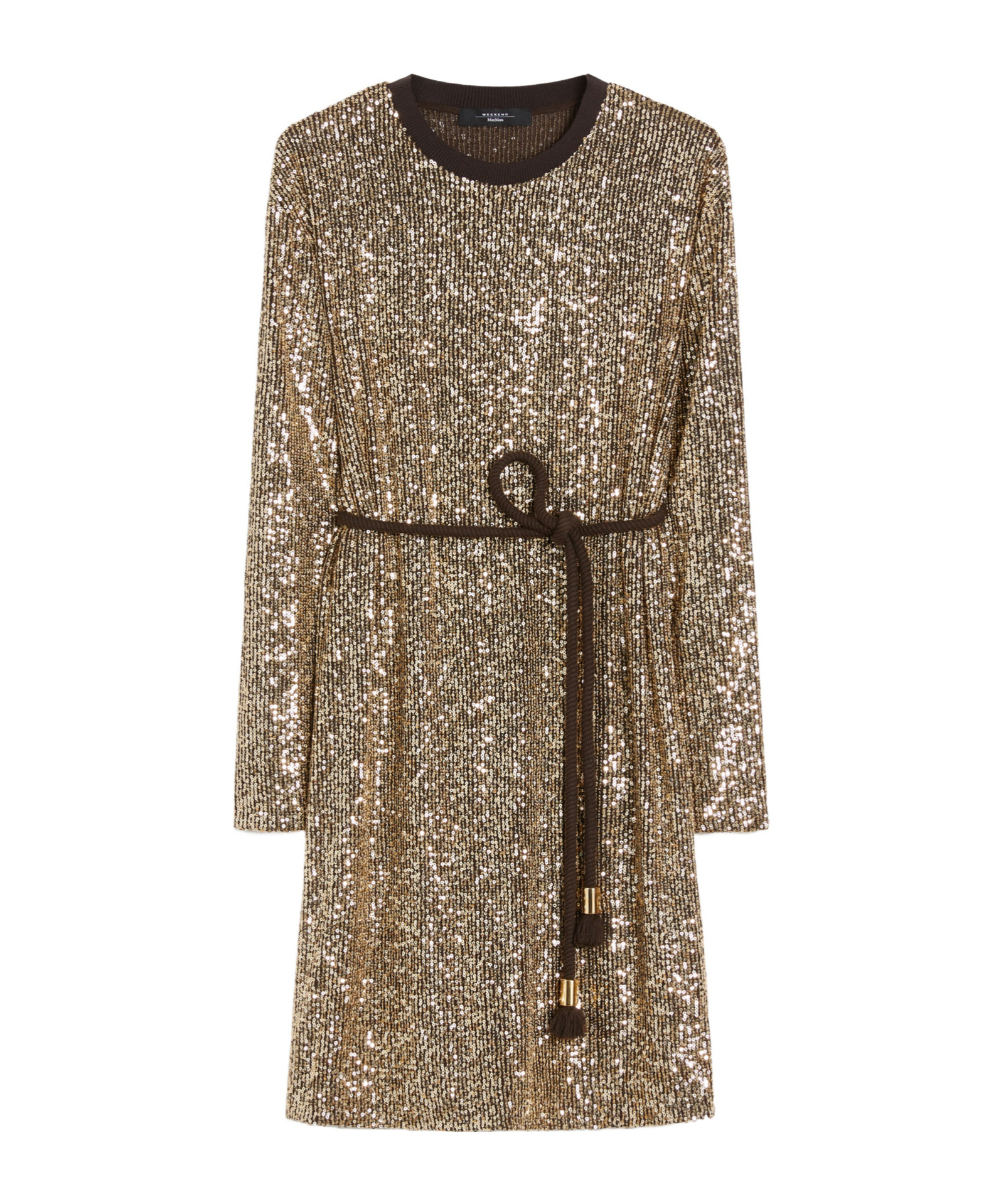 Weekend Max Mara Cachi Long-sleeved Dress In Multi