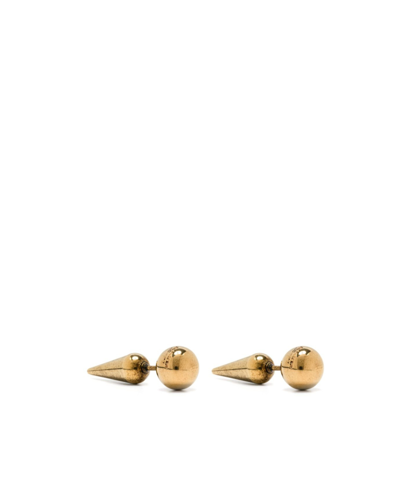 Jil Sander Sharp Stud Earrings In Yellow