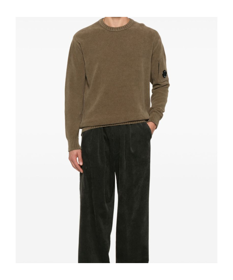 C.p. Company C.p.company Sweaters Green In Brown