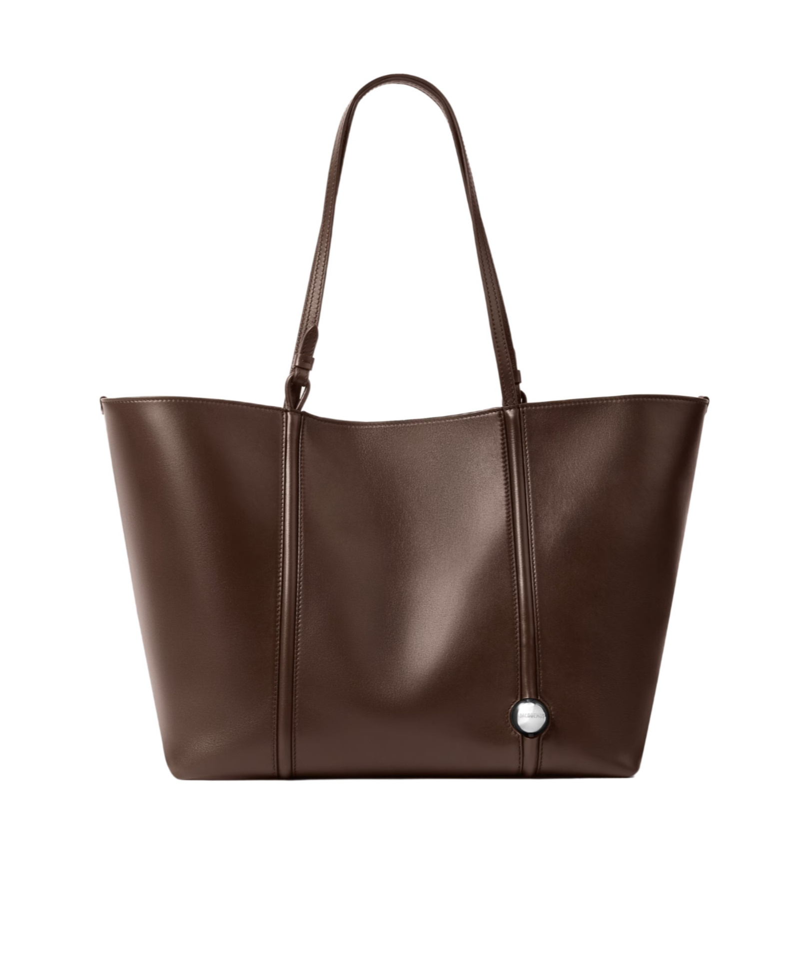 Jacquemus Double Handle Shoulder Bag In Brown