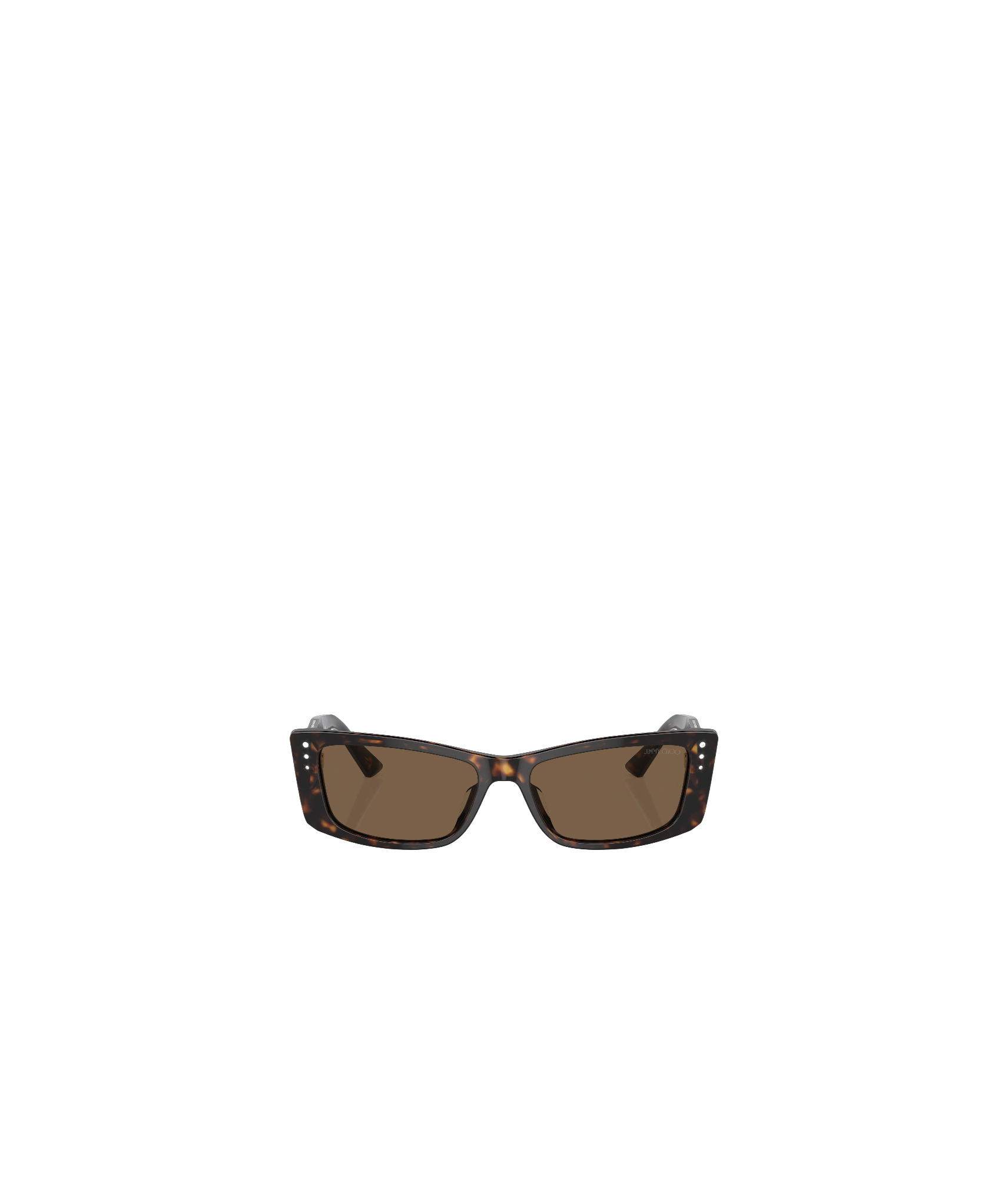 Jimmy Choo Eyewear Rectangle Frame Sunglasses In Brown
