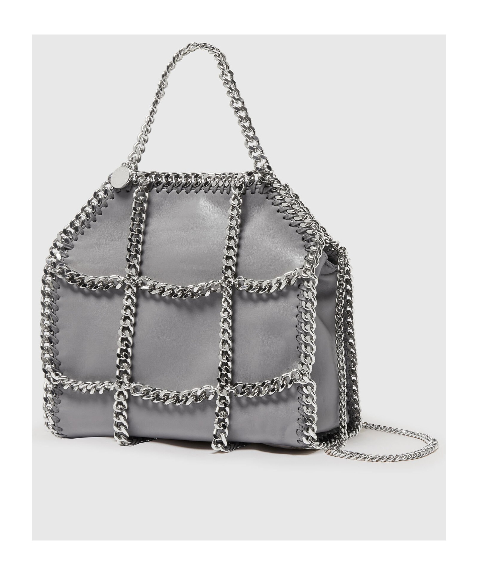 Stella Mccartney Mini Tote Bag In Gray