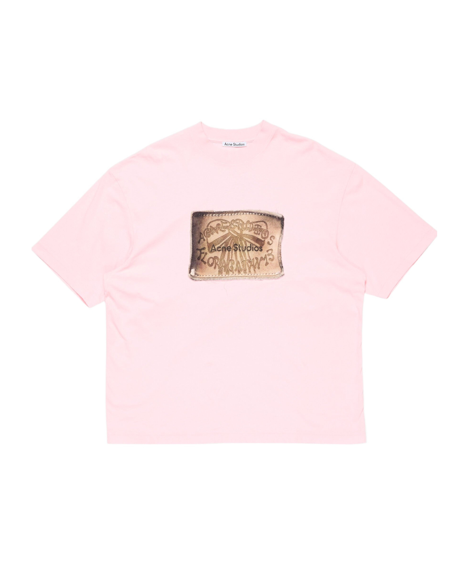 Acne Studios Logo-patch Jeans In Pink