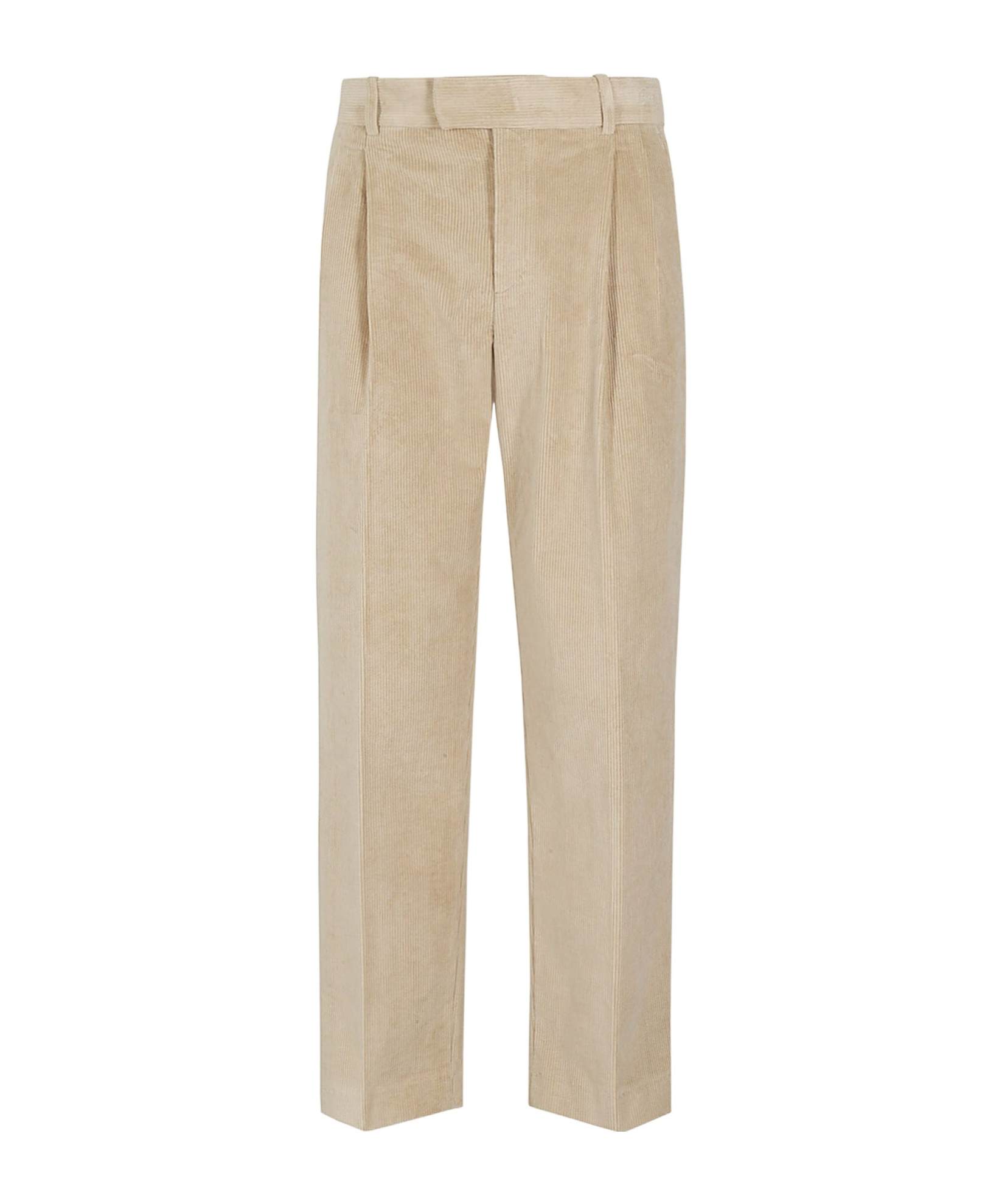 Drôle De Monsieur Pleated Corduroy Trousers In Gray