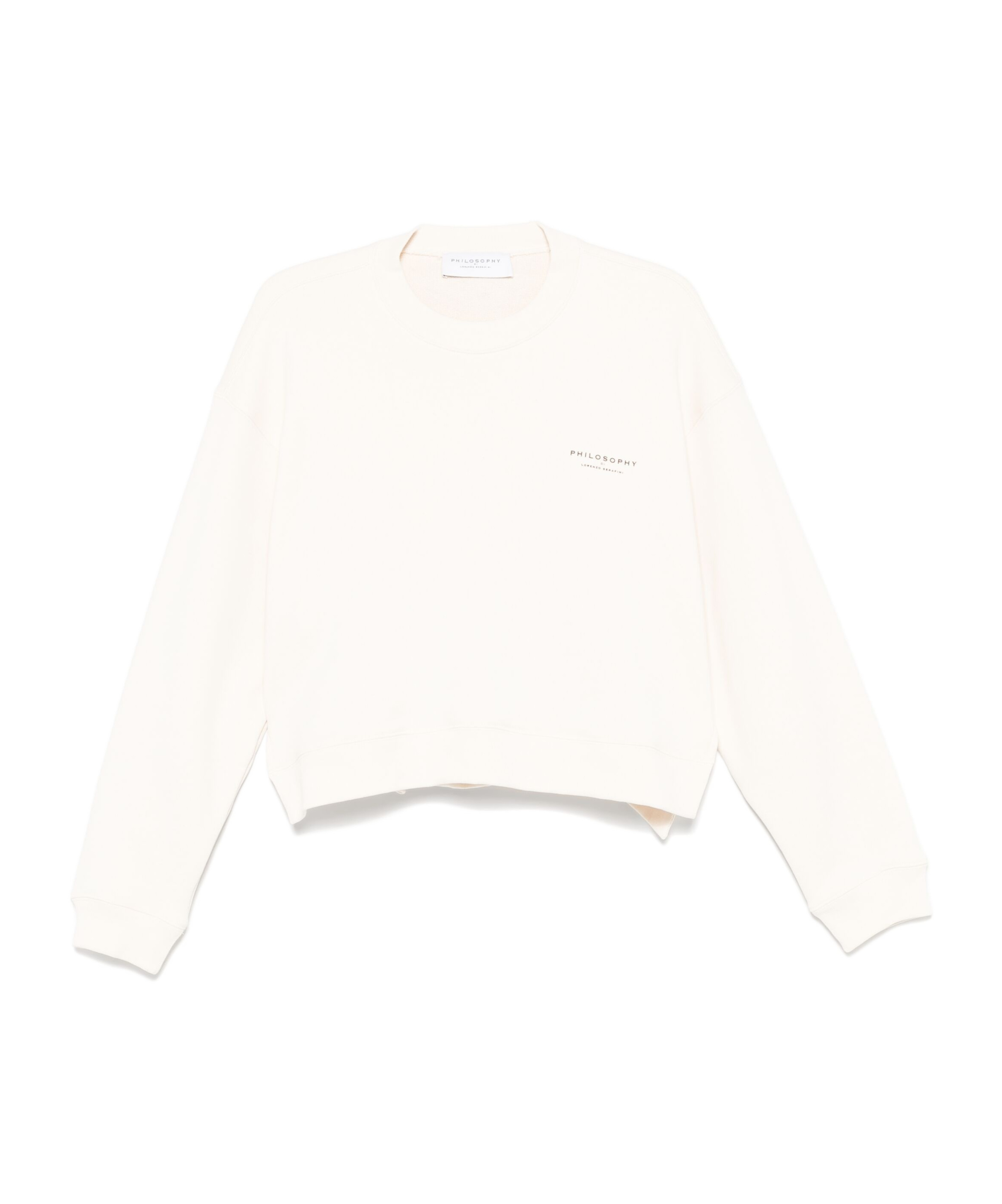 Shop Philosophy Di Lorenzo Serafini Logo-print Sweatshirt In White