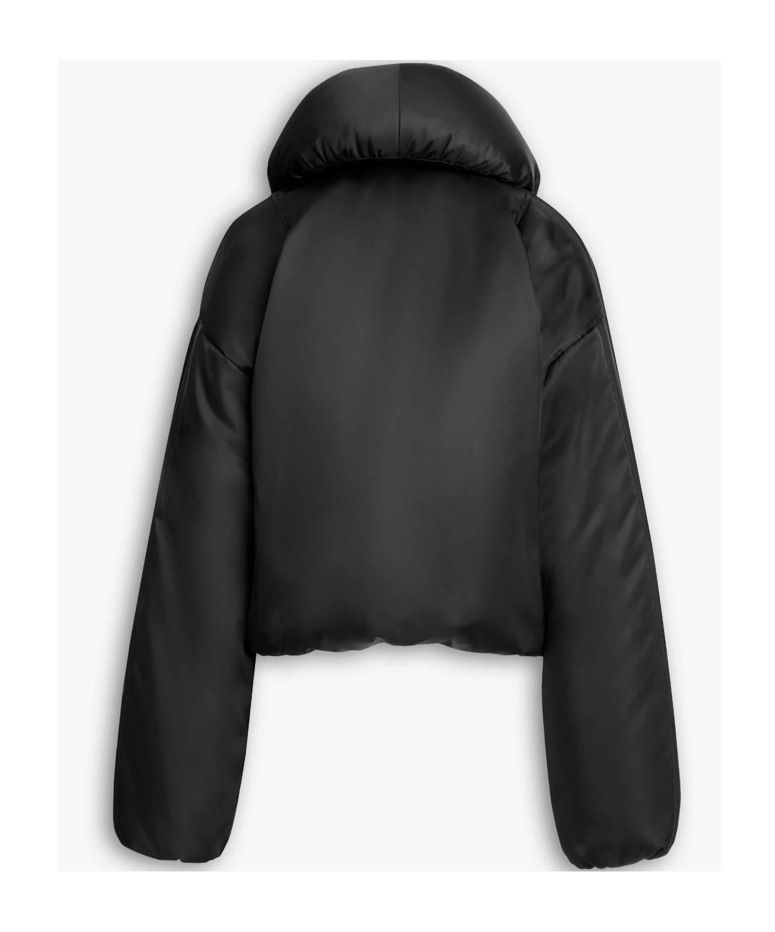 Alaïa Insulated Long Sleeve High Collar Jacket In Black