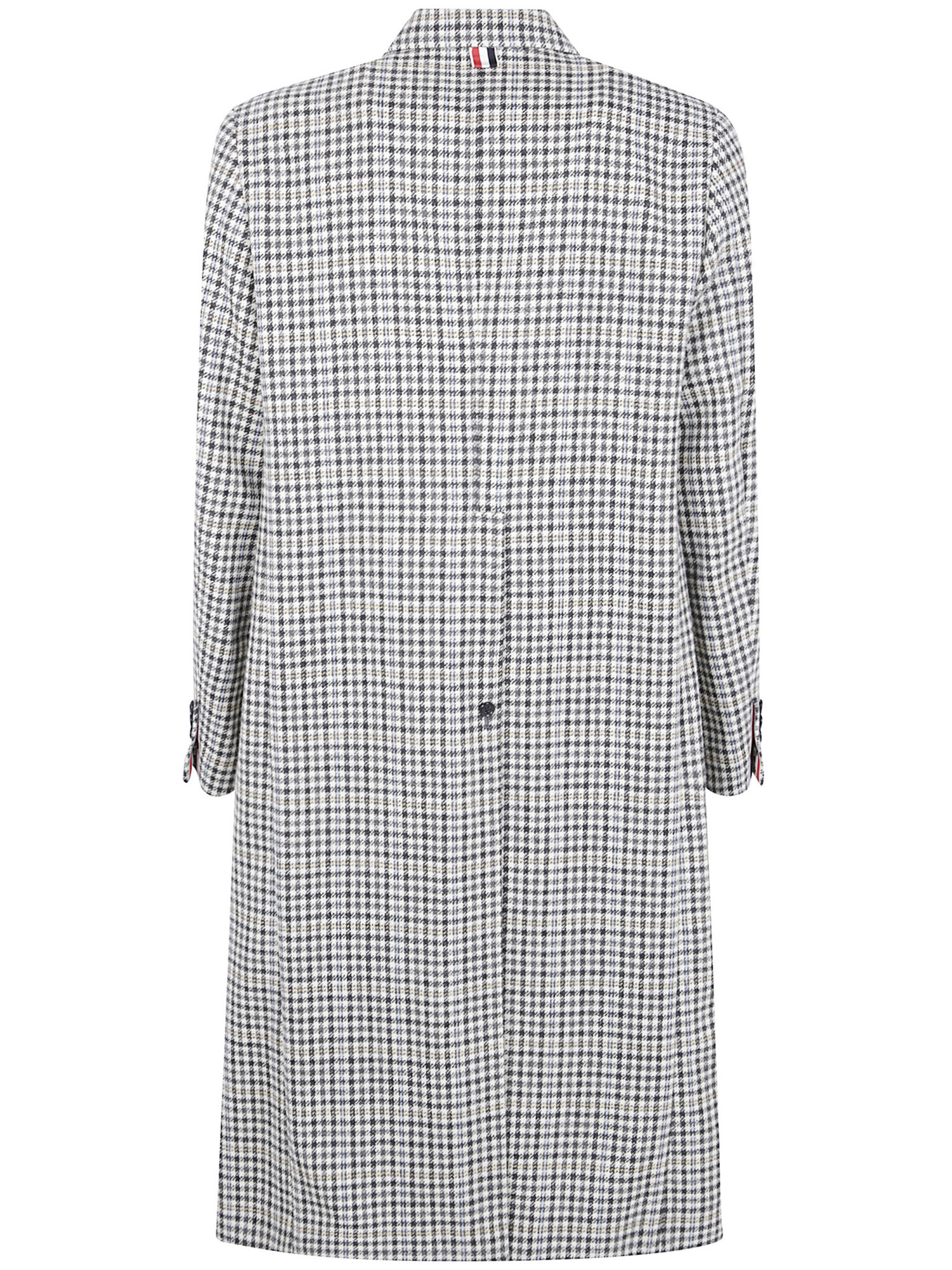 Thom Browne Unconstructed Elongated Coat Check Hunting Tweed In Gray