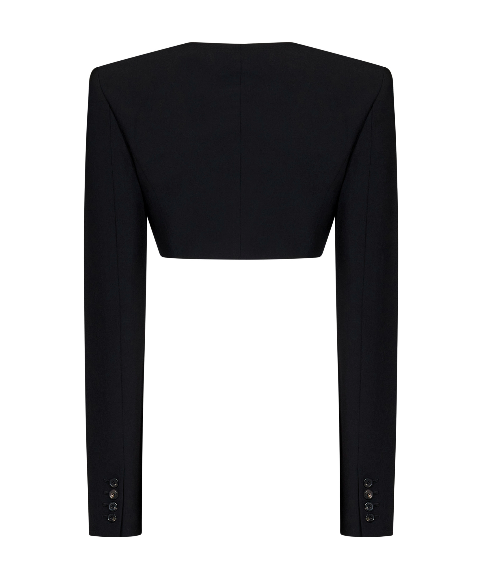 Nensi Dojaka Cropped Jacket In Black