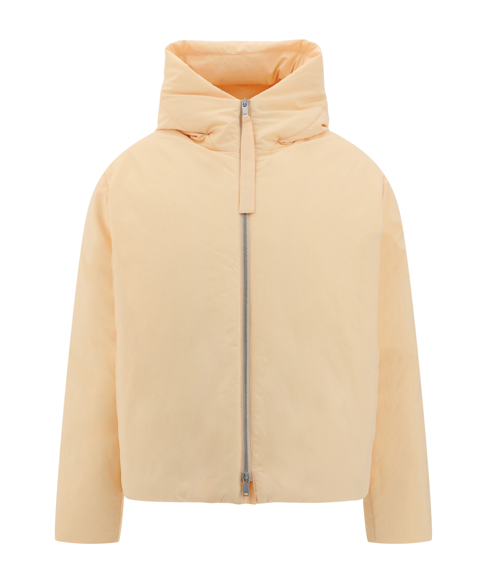 Jil Sander Long-sleeved Down Jacket In Nude