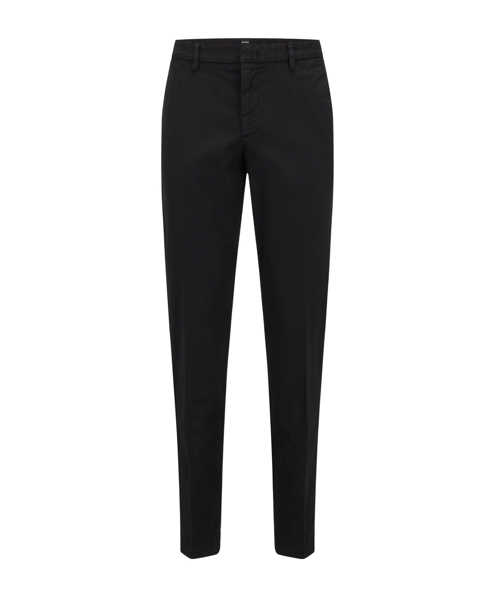 Hugo Boss Twill Casual Trousers In Black
