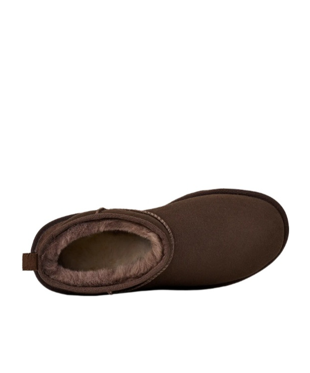 Ugg M Classic Ultra Mini Dusted Cocoa Ankle Boot In Brown