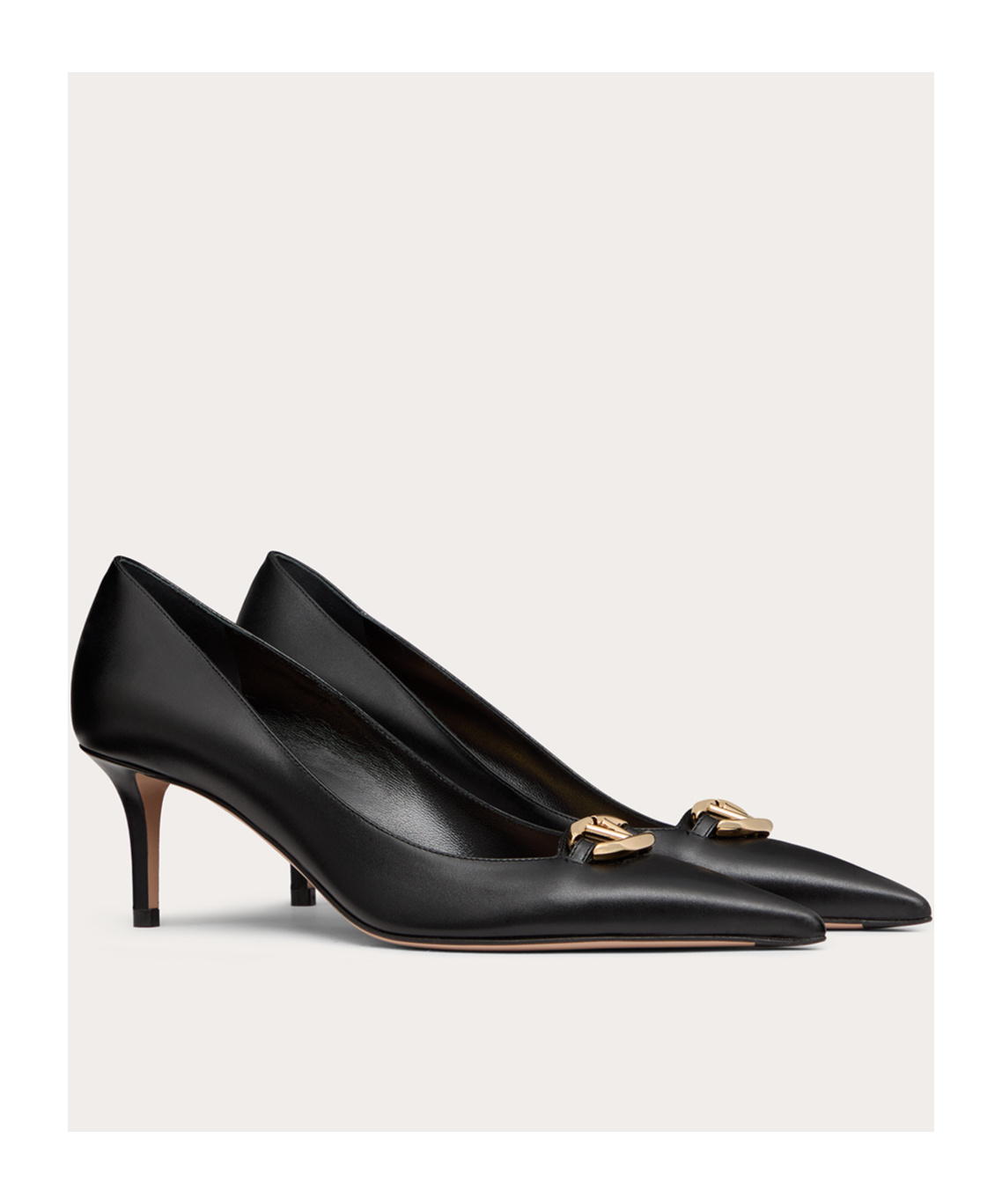 Valentino 60mm Vlogo Patent Leather Pumps In Black