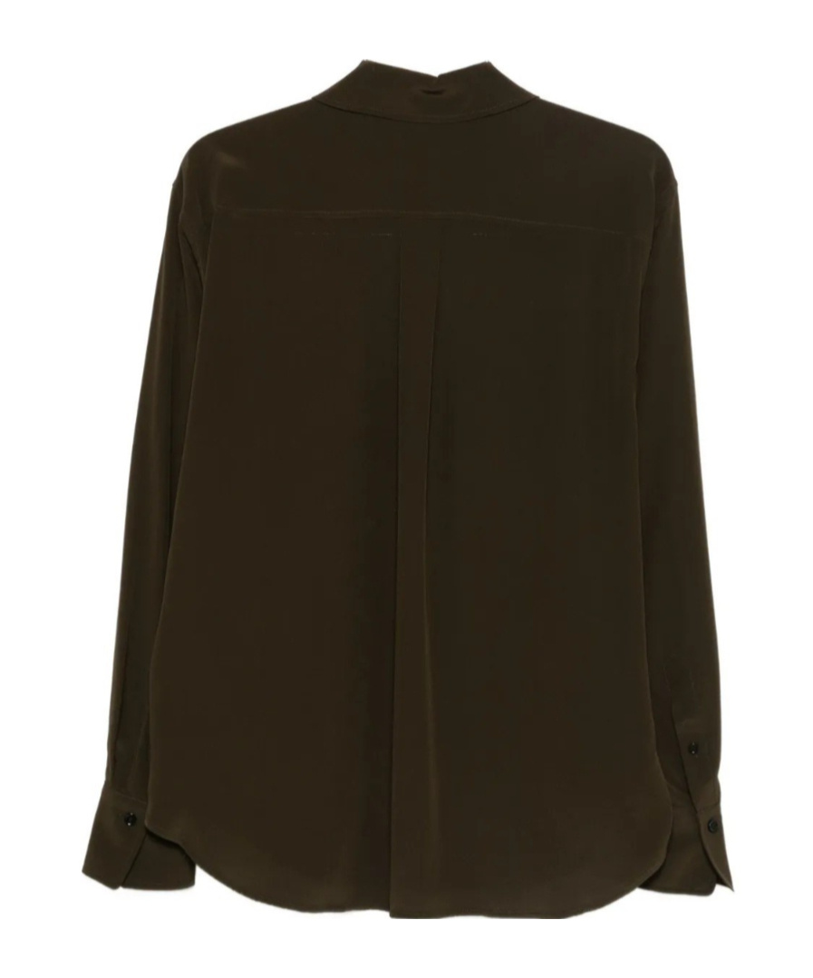 Victoria Beckham Long Sleeve Shirt In Green