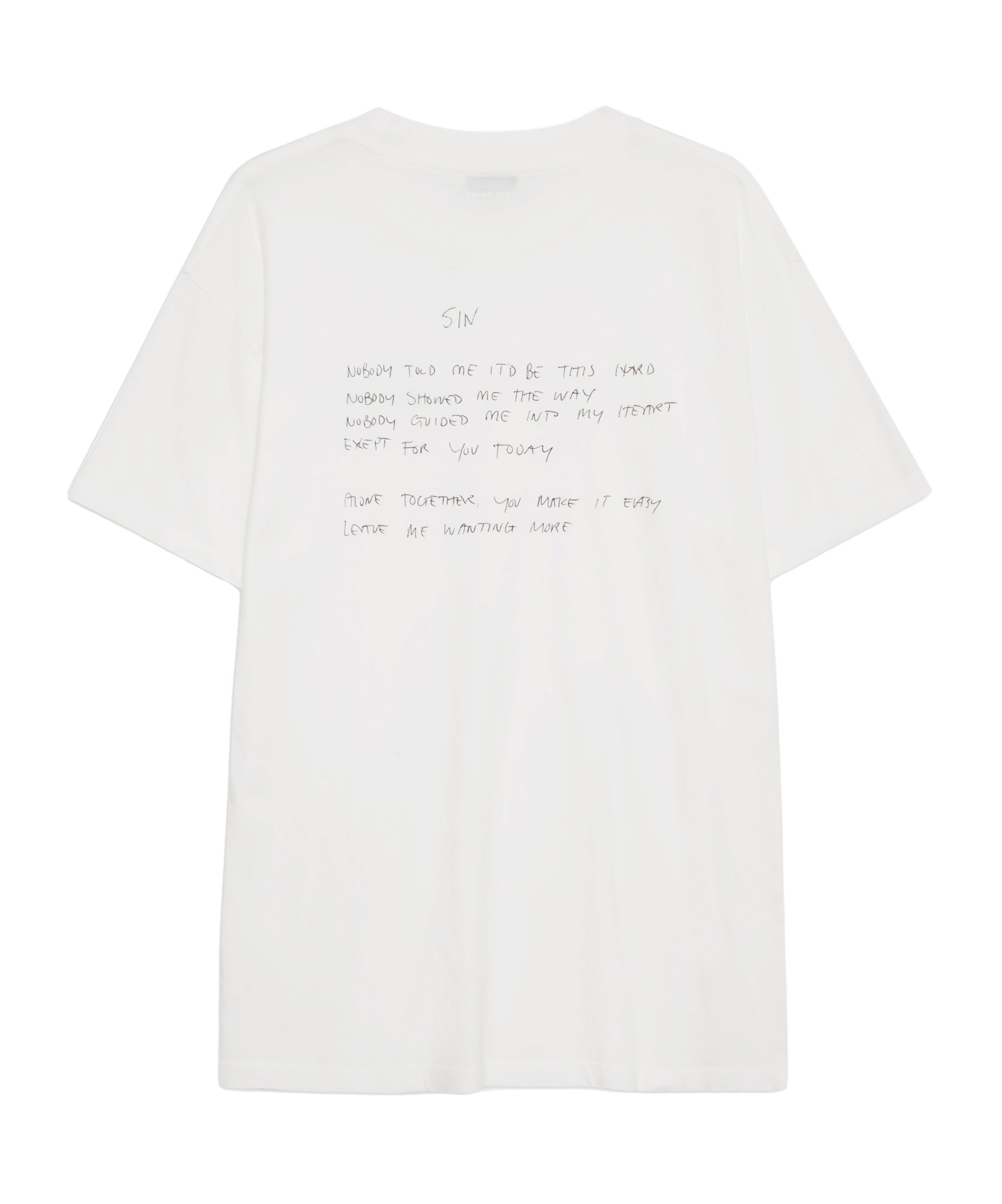 Shop Anine Bing Walker T-shirt In White